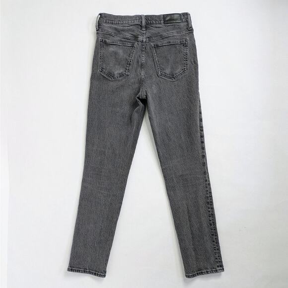 Madewell Perfect Vintage Jean 27T Tall High Rise Taper Gray Lunar Wash Mom Denim - Picture 12 of 12